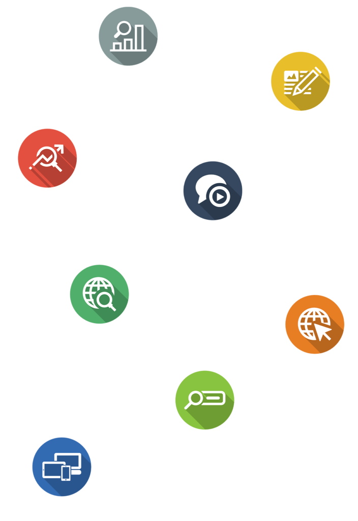 Online Marketing Symbole